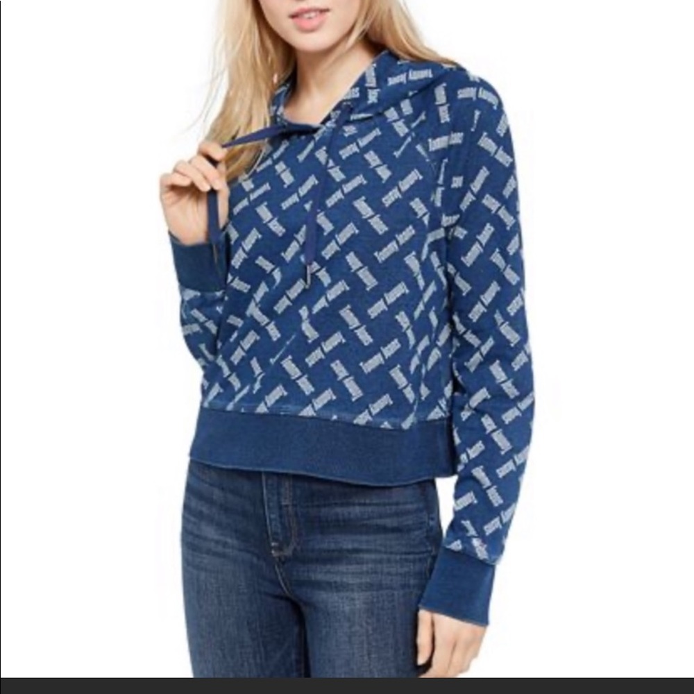 Tommy jean cropped hoodie new with tags